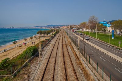 Xarxa ferroviària a la costa catalana